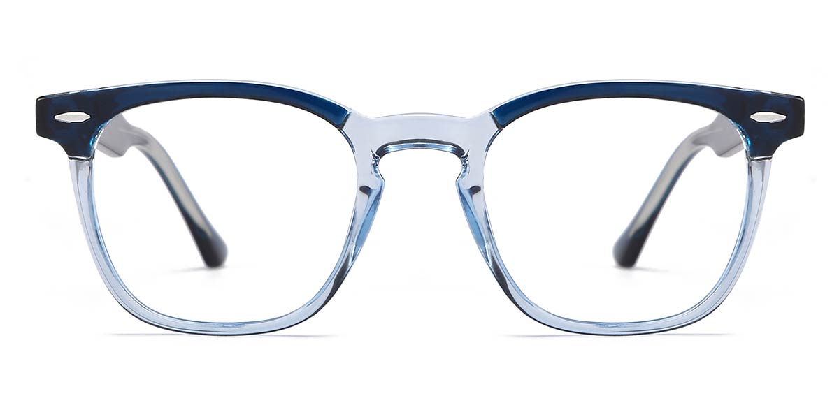 Blue - Rectangle Glasses - Grady