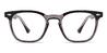Black Grey Grady - Rectangle Glasses