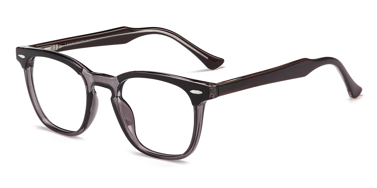 Black Grey - Rectangle Glasses - Grady