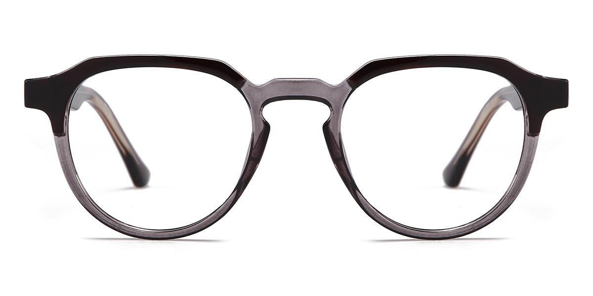 Black Grey Alicia - Oval Glasses