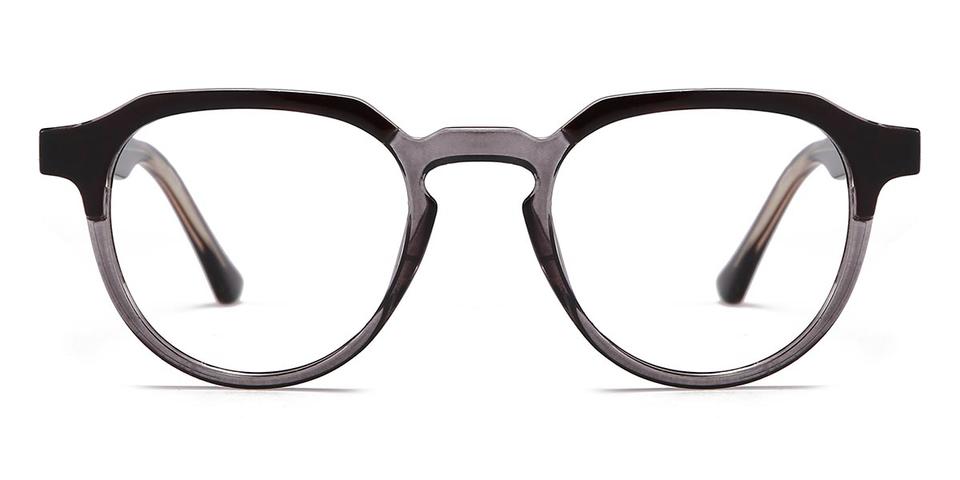 Black Grey Alicia - Oval Glasses