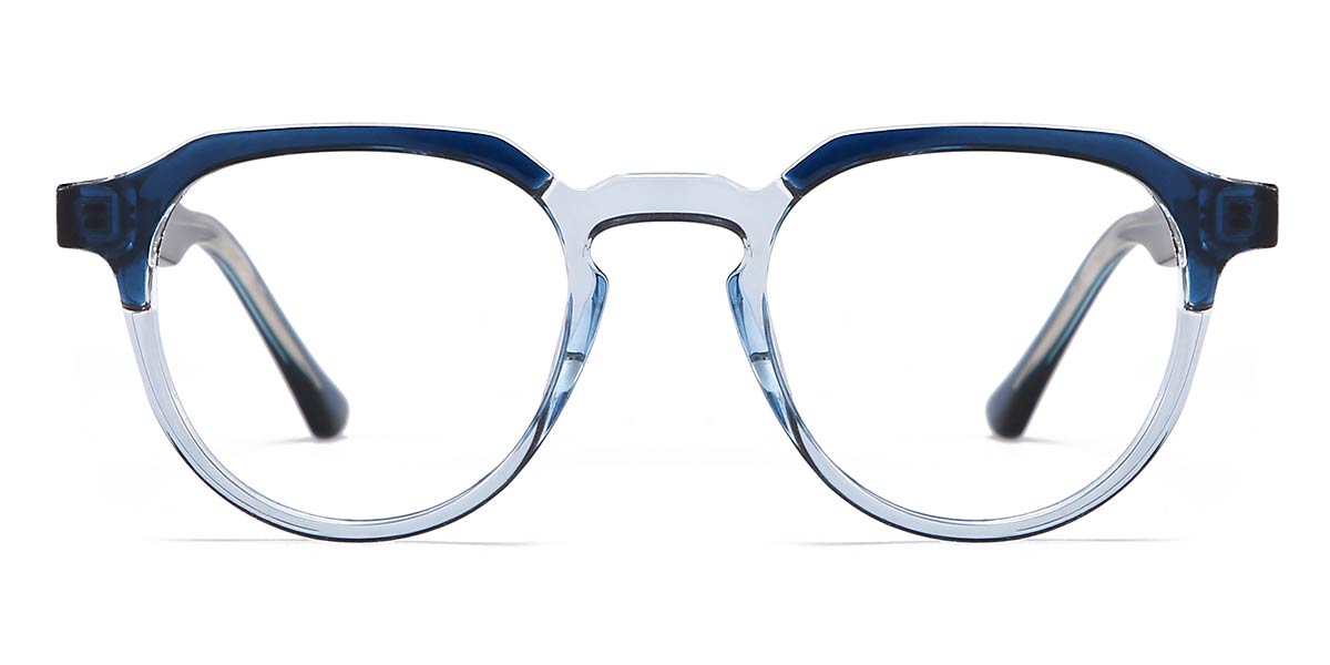 Denim Bleu Lumière Bleu Alicia Lunettes - Oval Glasses