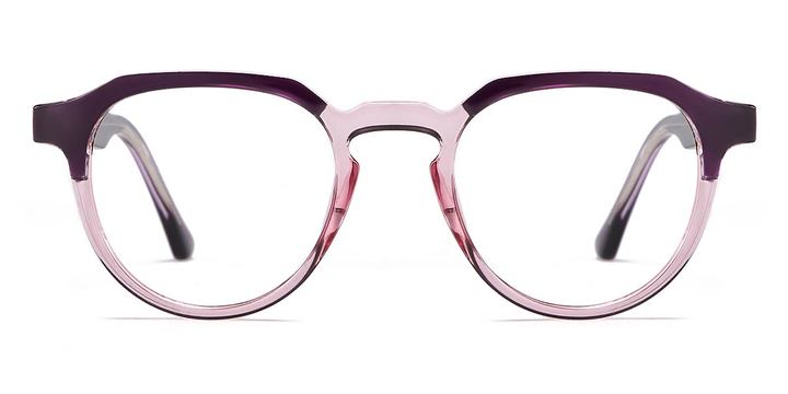 Purple - Oval Glasses - Alicia