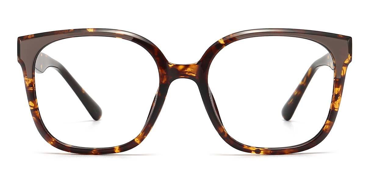 Ash Brown Tortoiseshell Huck - Square Glasses