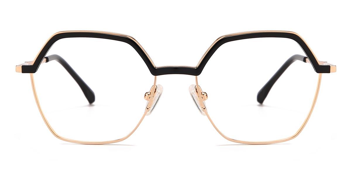 Black Gold Kohen - Oval Glasses