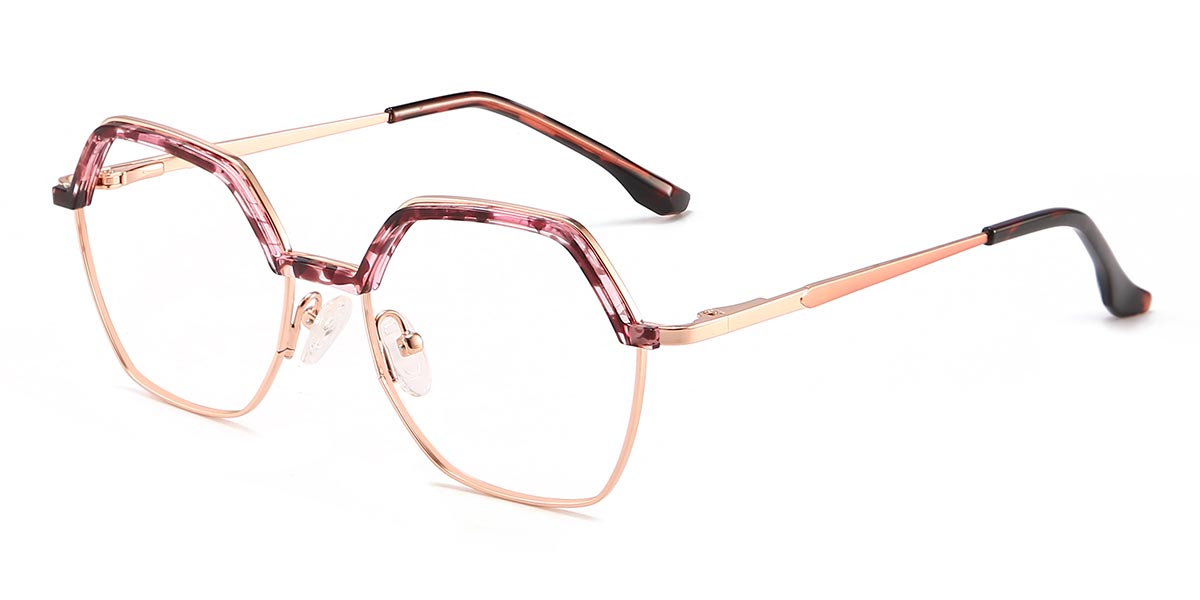 Pink Tortoiseshell - Oval Glasses - Kohen