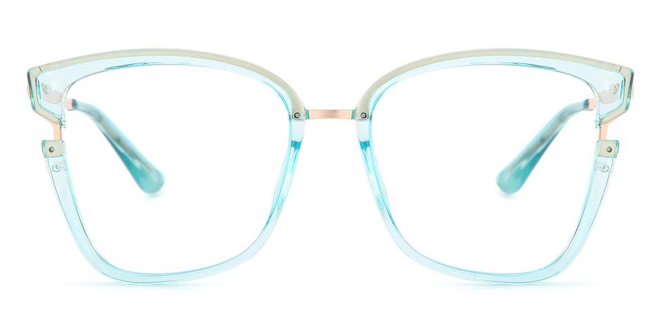 Light Blue Cassius - Square Glasses