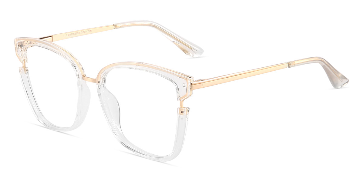 Transparent - Square Glasses - Cassius