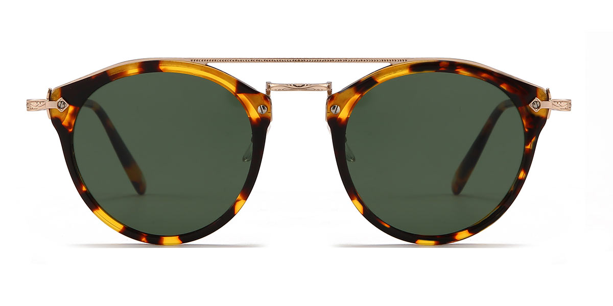 Tortoiseshell Grey Atreus - Aviator Sunglasses