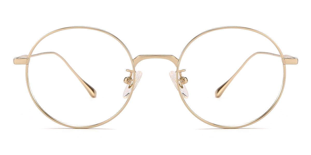 Gold Holly - Round Glasses