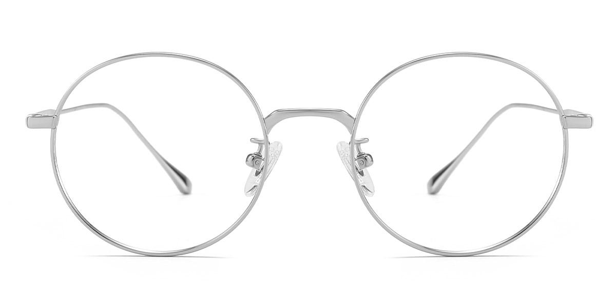 Silver - Round Glasses - Holly