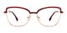 Gold Wine Omari - Cat Eye Glasses