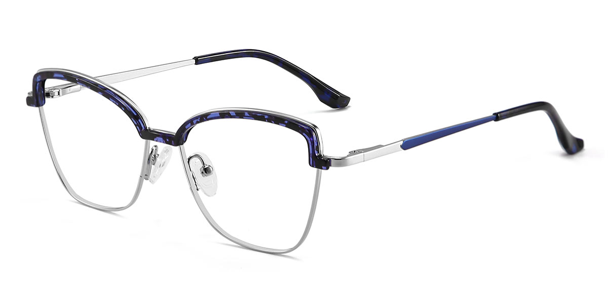 Blue Tortoiseshell - Cat eye Glasses - Omari