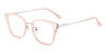 Light Pink Fahad - Cat Eye Glasses