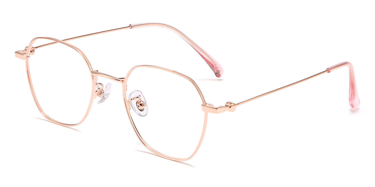 Rose Gold Sandra - Oval Glasses