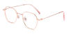 Rose Gold Sandra - Oval Glasses