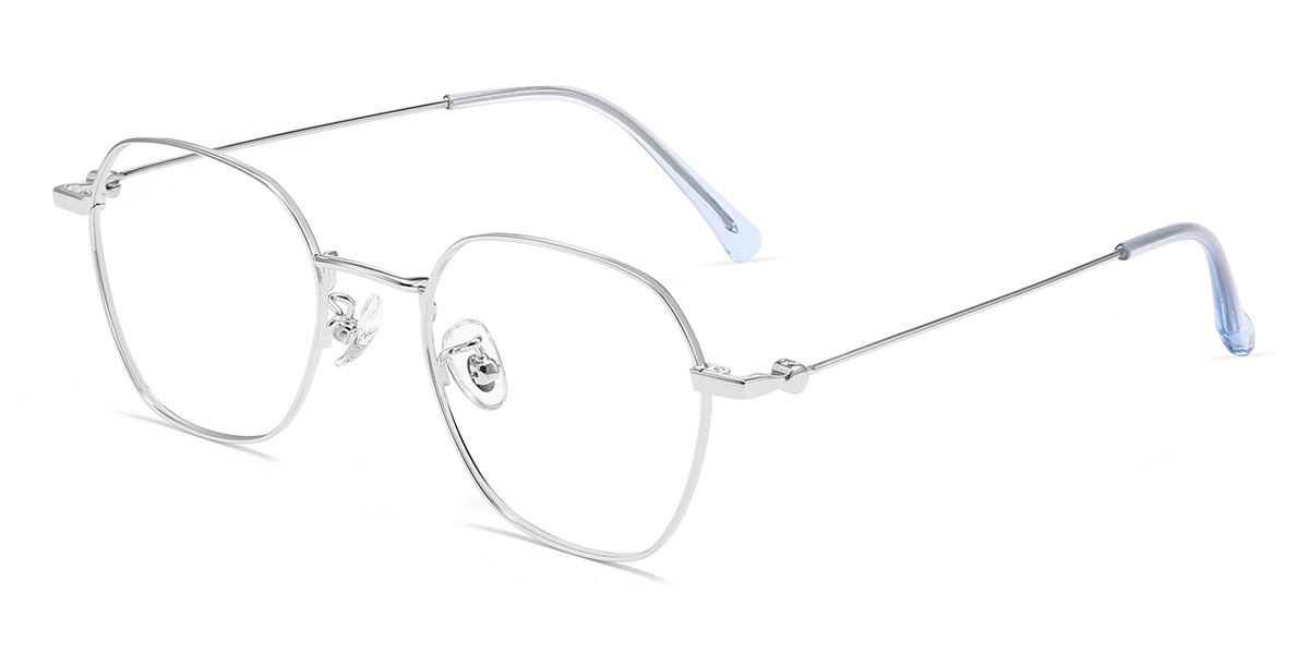 Silver - Oval Glasses - Sandra