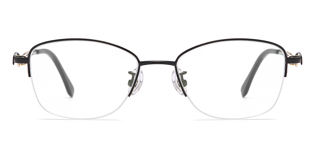 Black - Rectangle Glasses - Cory