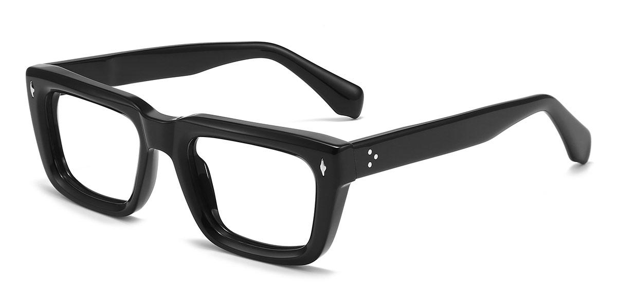 Black Zein - Rectangle Glasses