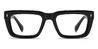 Black Zein - Rectangle Glasses
