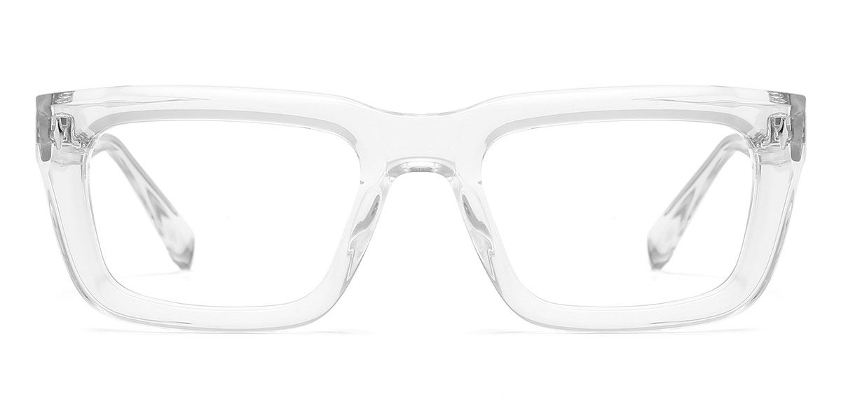 Transparent - Rectangle Glasses - Zein