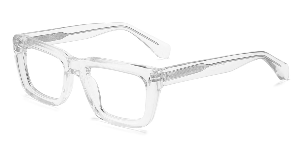 Transparent - Rectangle Glasses - Zein