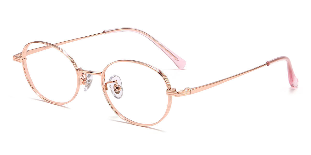 Rose Gold Rori - Oval Glasses