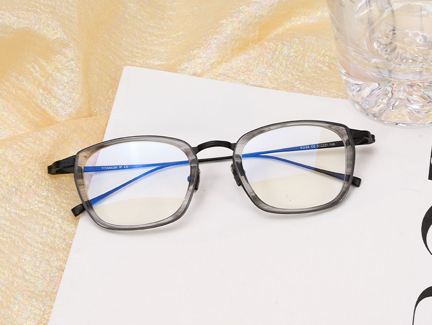 Milah - Rectangle Grey Glasses For Men & Women