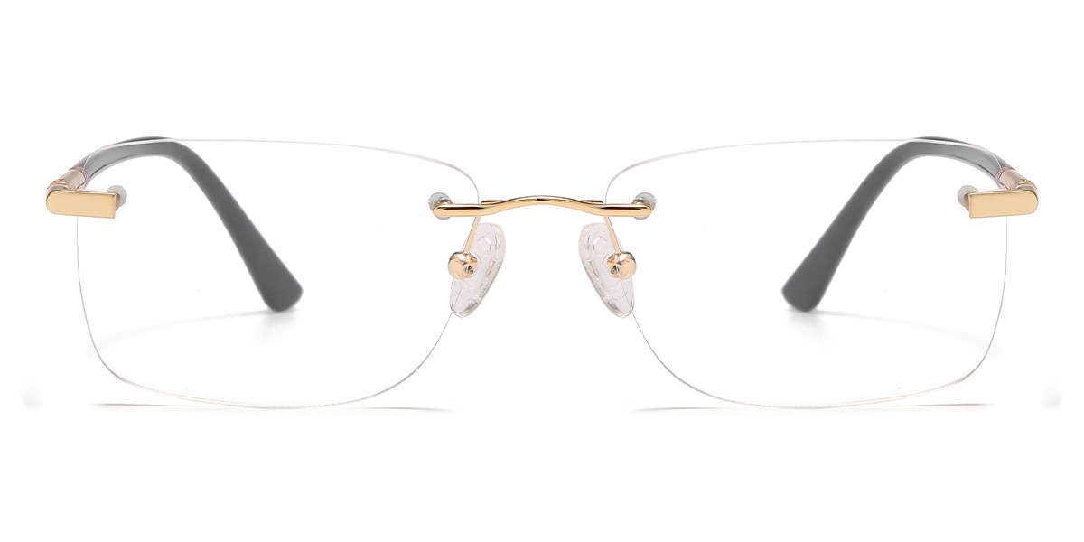 Black - Rectangle Glasses - Emma