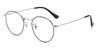 Black Silver Oliver - Round Glasses