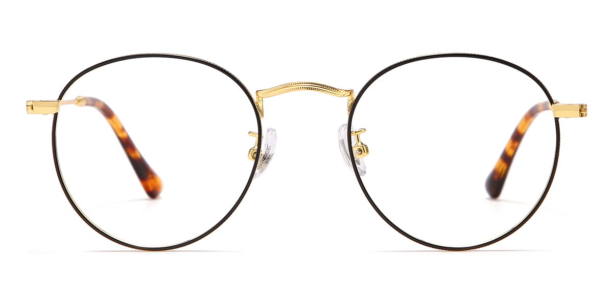 Black Gold Oliver - Round Glasses