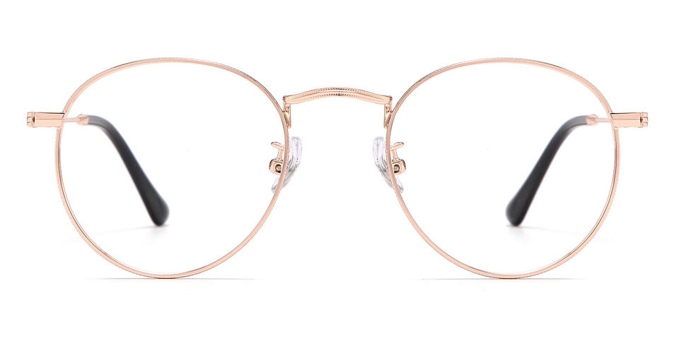 Gold Oliver - Round Glasses