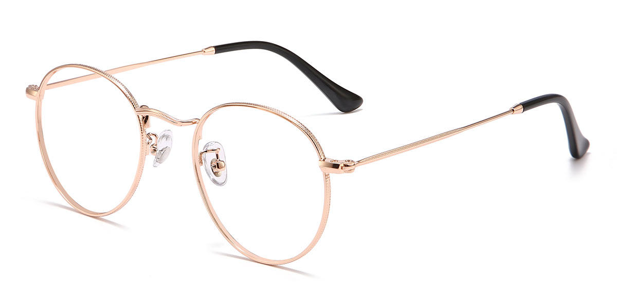 Gold Oliver - Round Glasses