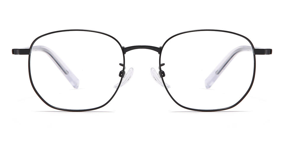 Black Yvette - Rectangle Glasses