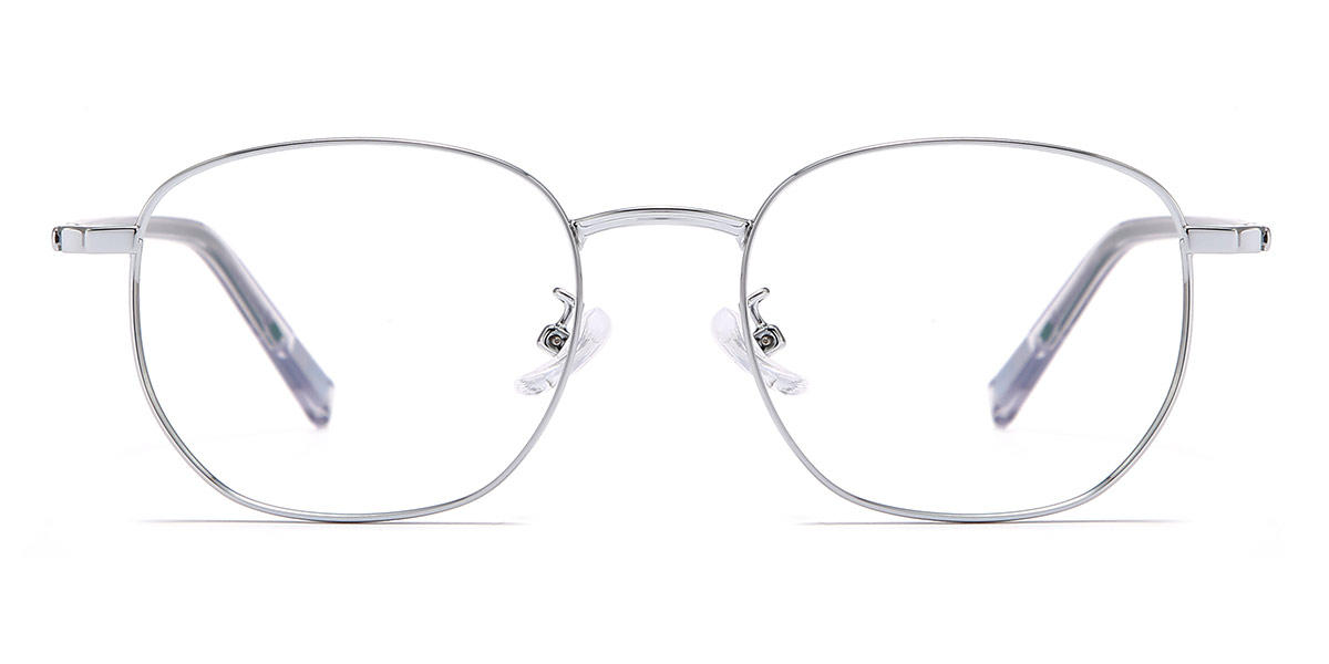 Silver Yvette - Rectangle Glasses