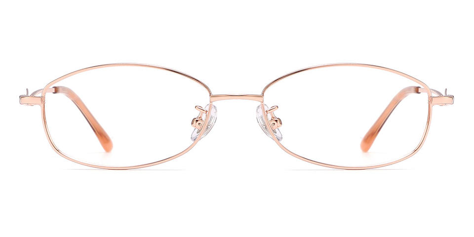Rose Gold Boaz - Rectangle Glasses