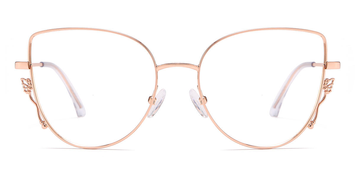 Gold - Cat eye Glasses - Darrell