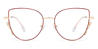 Wine Darrell - Cat Eye Glasses