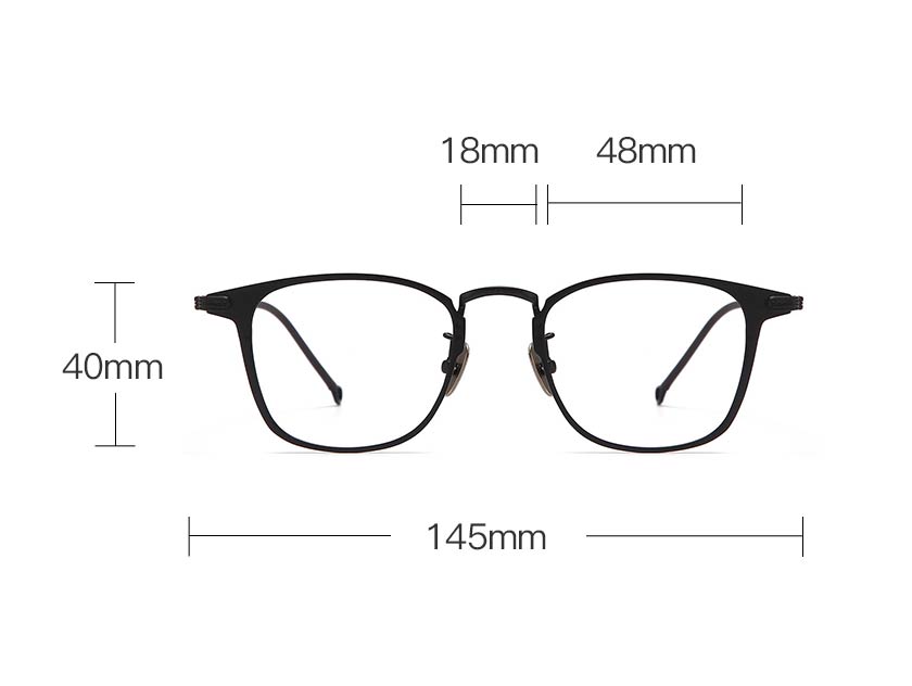 Orlando Rectangle Black Glasses For Men And Women Lensmart Online 9983