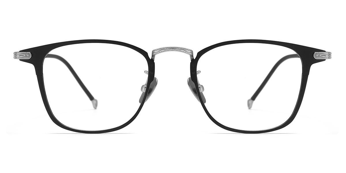 Black Silver - Rectangle Glasses - Orlando
