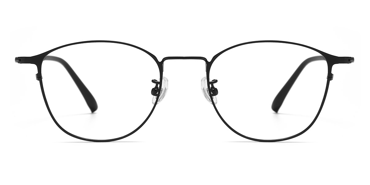 Black - Oval Glasses - Hessa