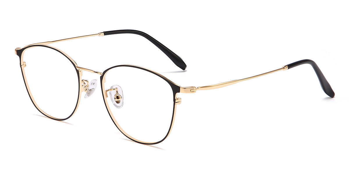 Black Gold Hessa - Oval Glasses
