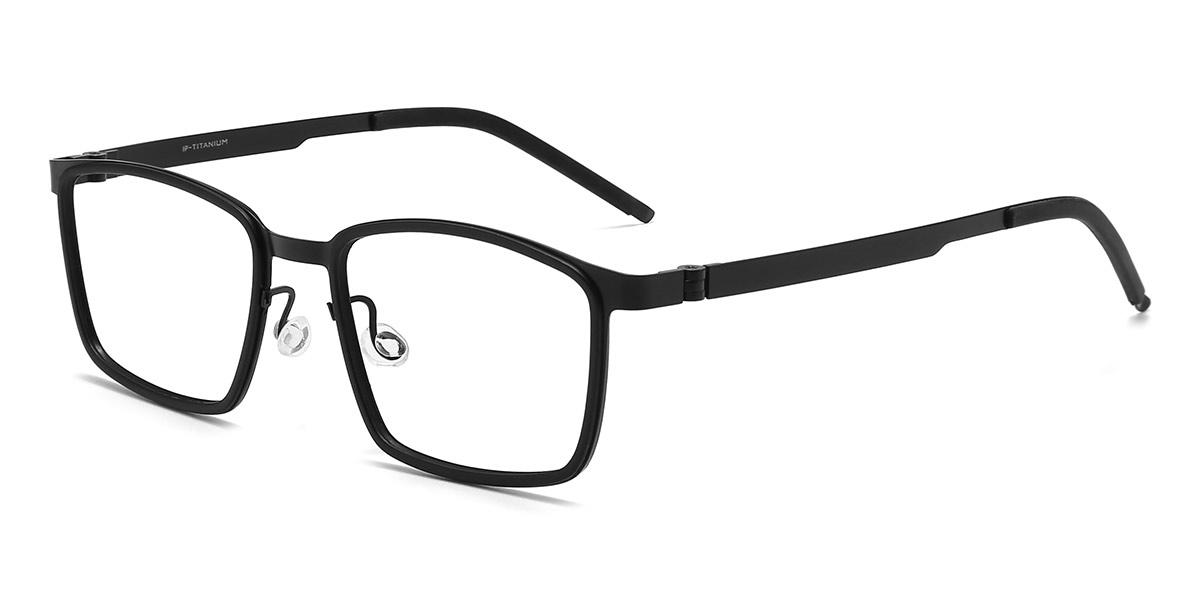 Black Jillian - Rectangle Glasses