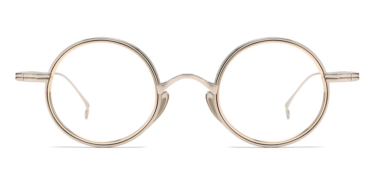 Gold - Round Glasses - Brett