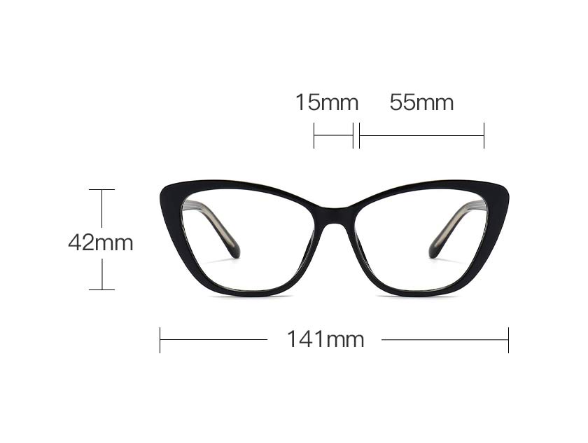 Annushka - Cat Eye Black Glasses For Women | Lensmart Online