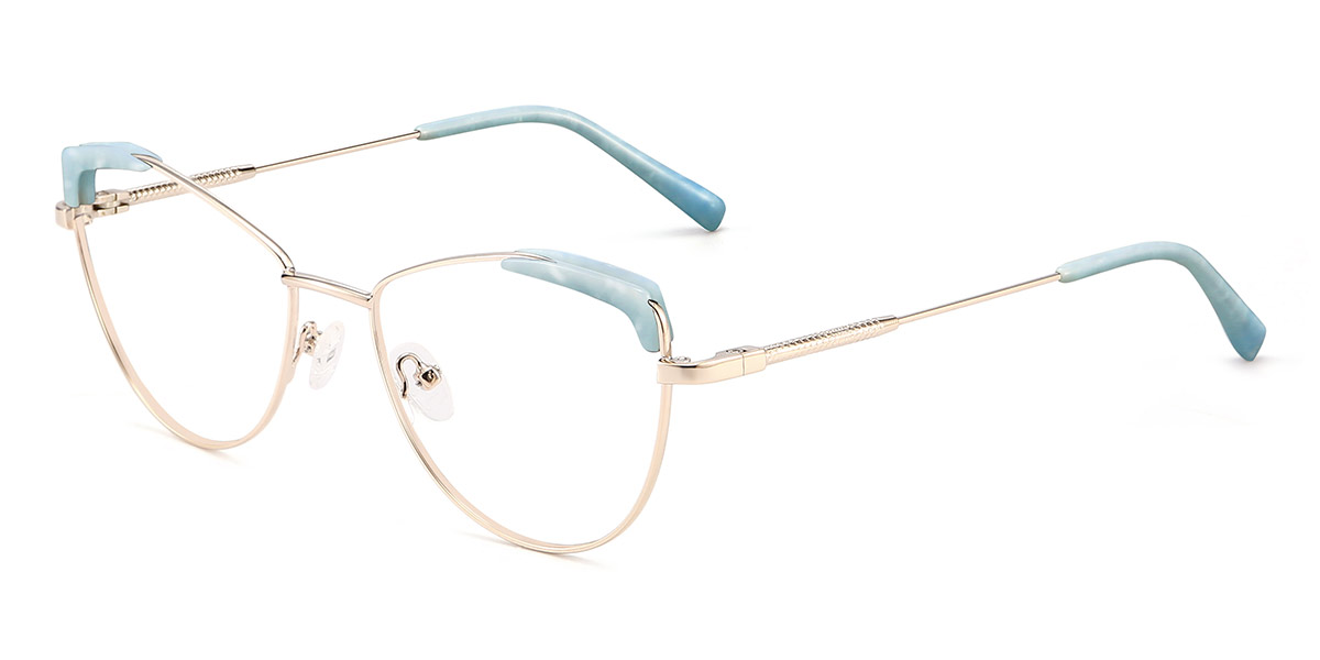 Blue - Cat eye Glasses - Lucy