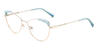 Gold Blue Lucy - Cat Eye Glasses