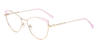 Gold Pink Lucy - Cat Eye Glasses