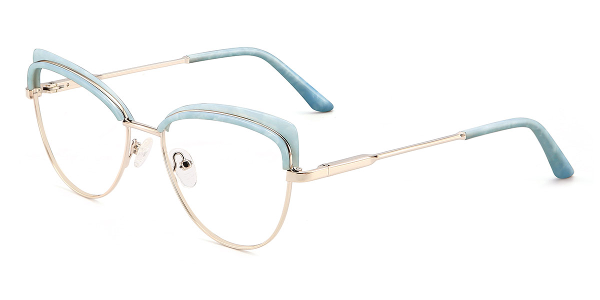 Blue - Cat eye Glasses - Anna