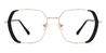 Black Gold Ariana - Rectangle Glasses